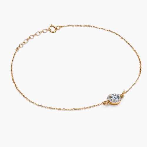 Bransoletka This is Love: złota, diamenty